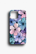 Pastel Çiçek Desenli Telefon Kılıfı