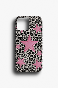 Yıldız Patch Detaylı Leopar Telefon Kılıfı