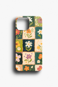 Kareli Çiçek Bahçesi Telefon Kılıfı