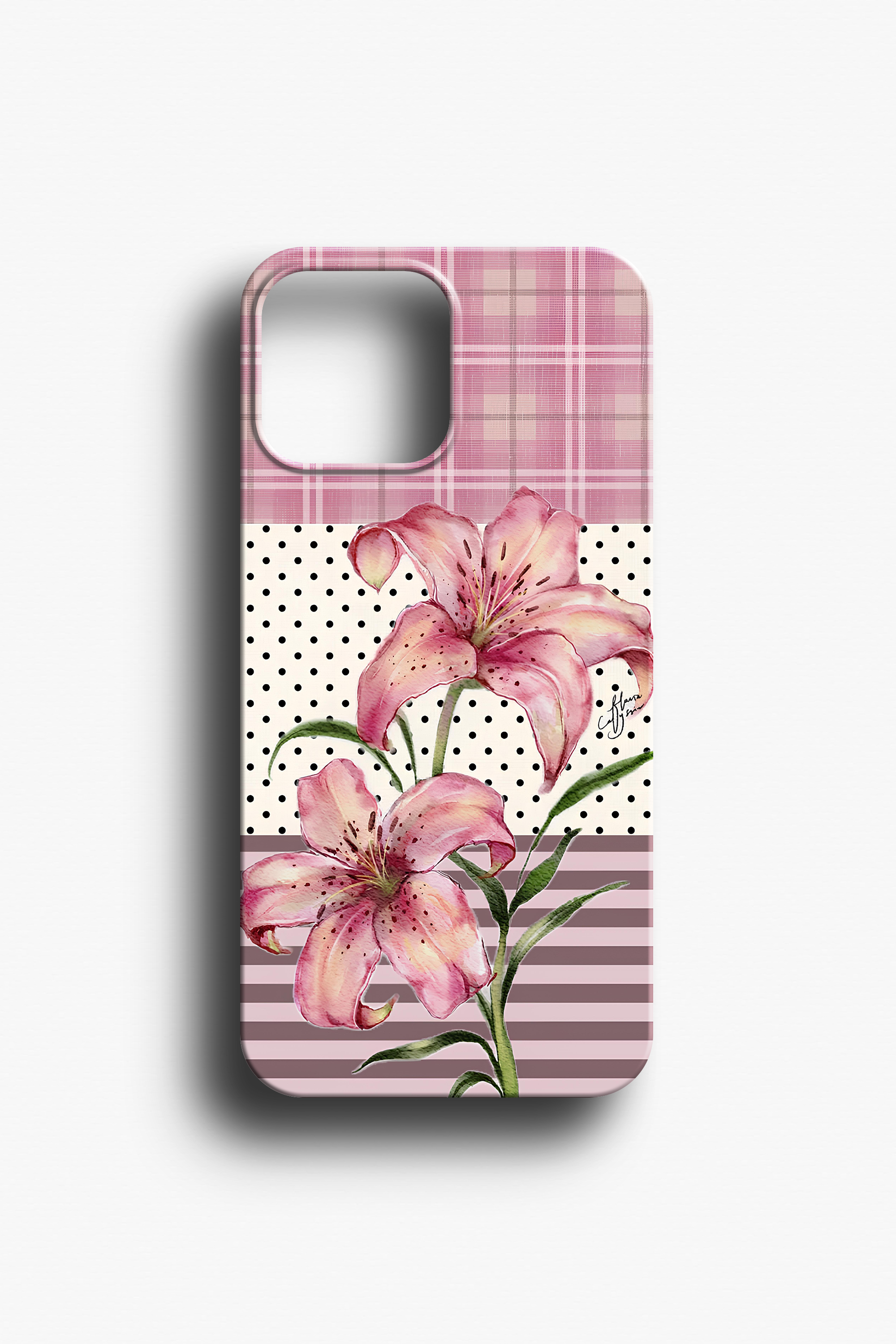 Lilyum Çiçekli Telefon Kılıfı