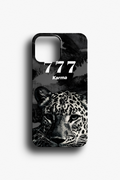 777 Karma Yazılı Leopar Telefon Kılıfı