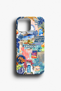 Santorini Mavi Beyaz Telefon Kılıfı