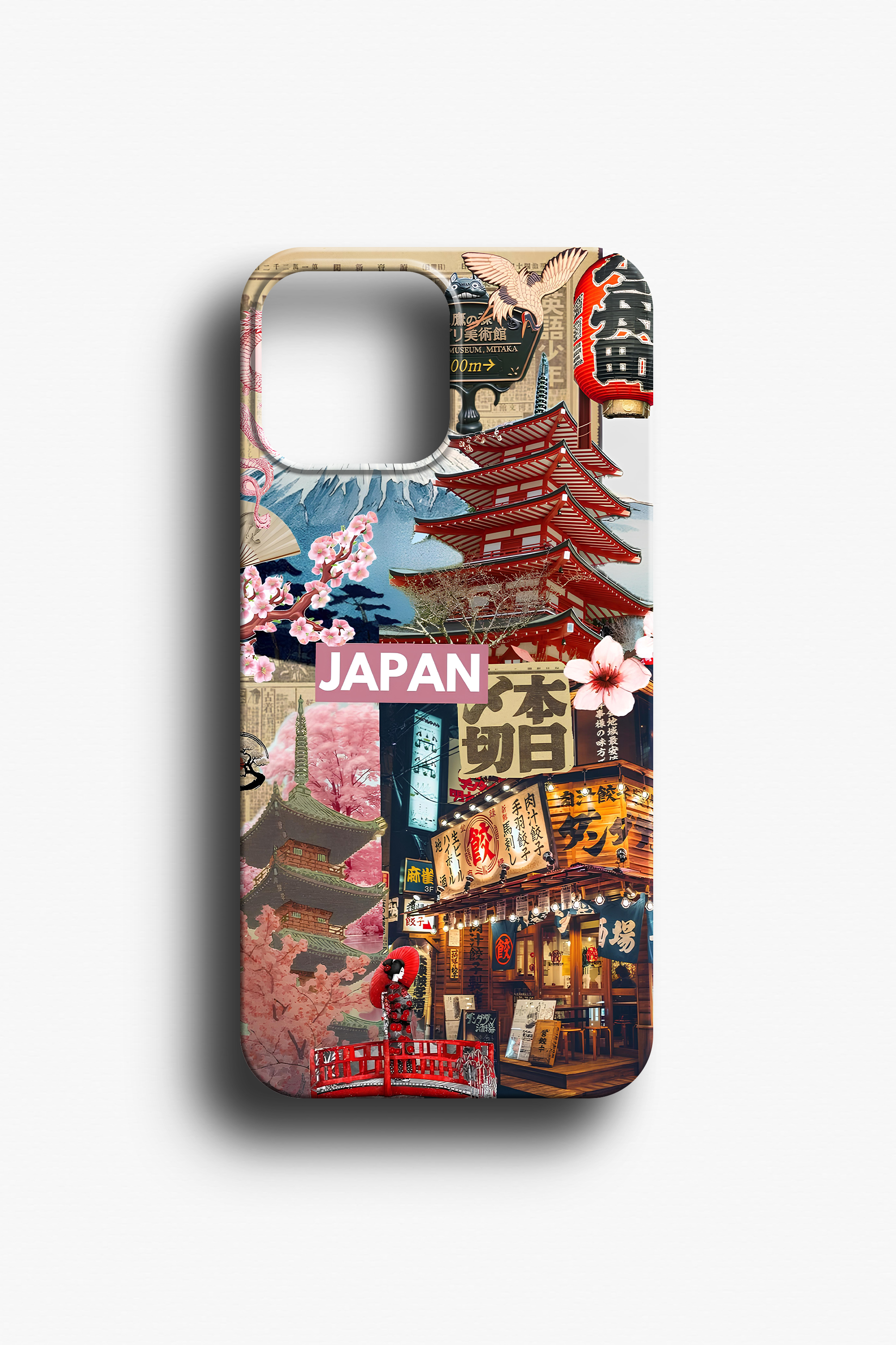Sakura ve Fuji Dağı Temalı Telefon Kılıfı