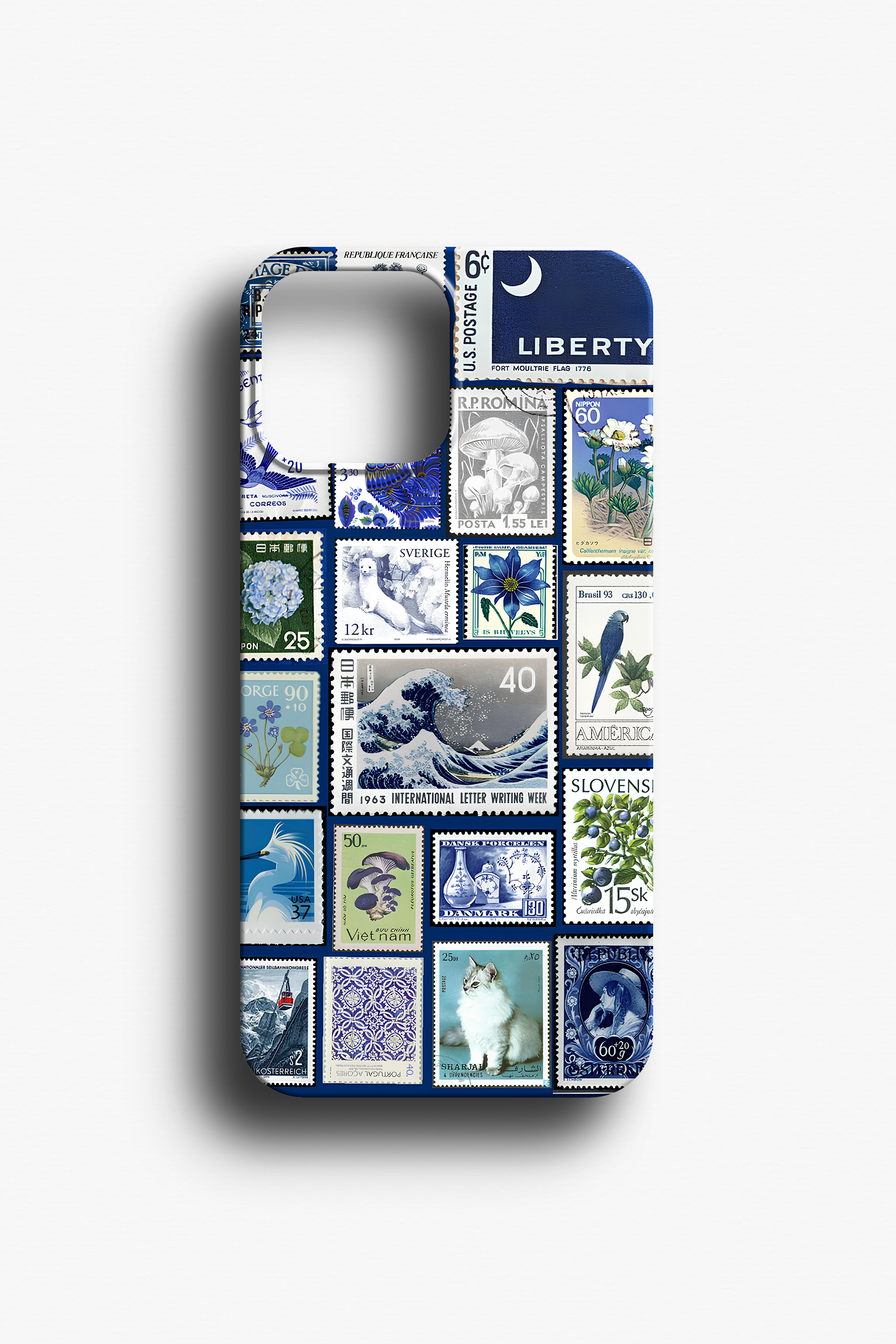 Vintage Art & Nature Stamp Desenli Telefon Kılıfı