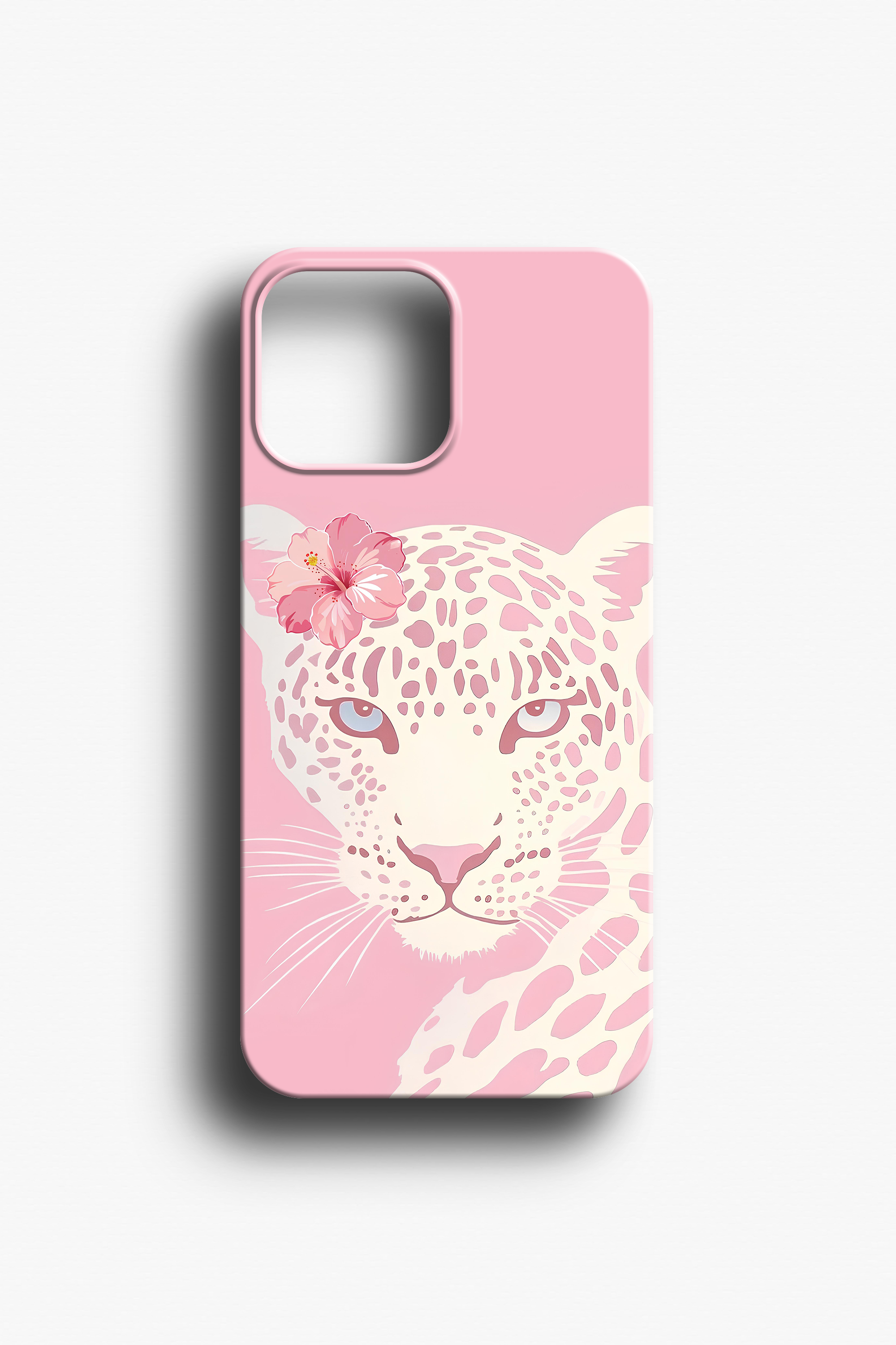 Leopar İllüstrasyonlu Telefon Kılıfı
