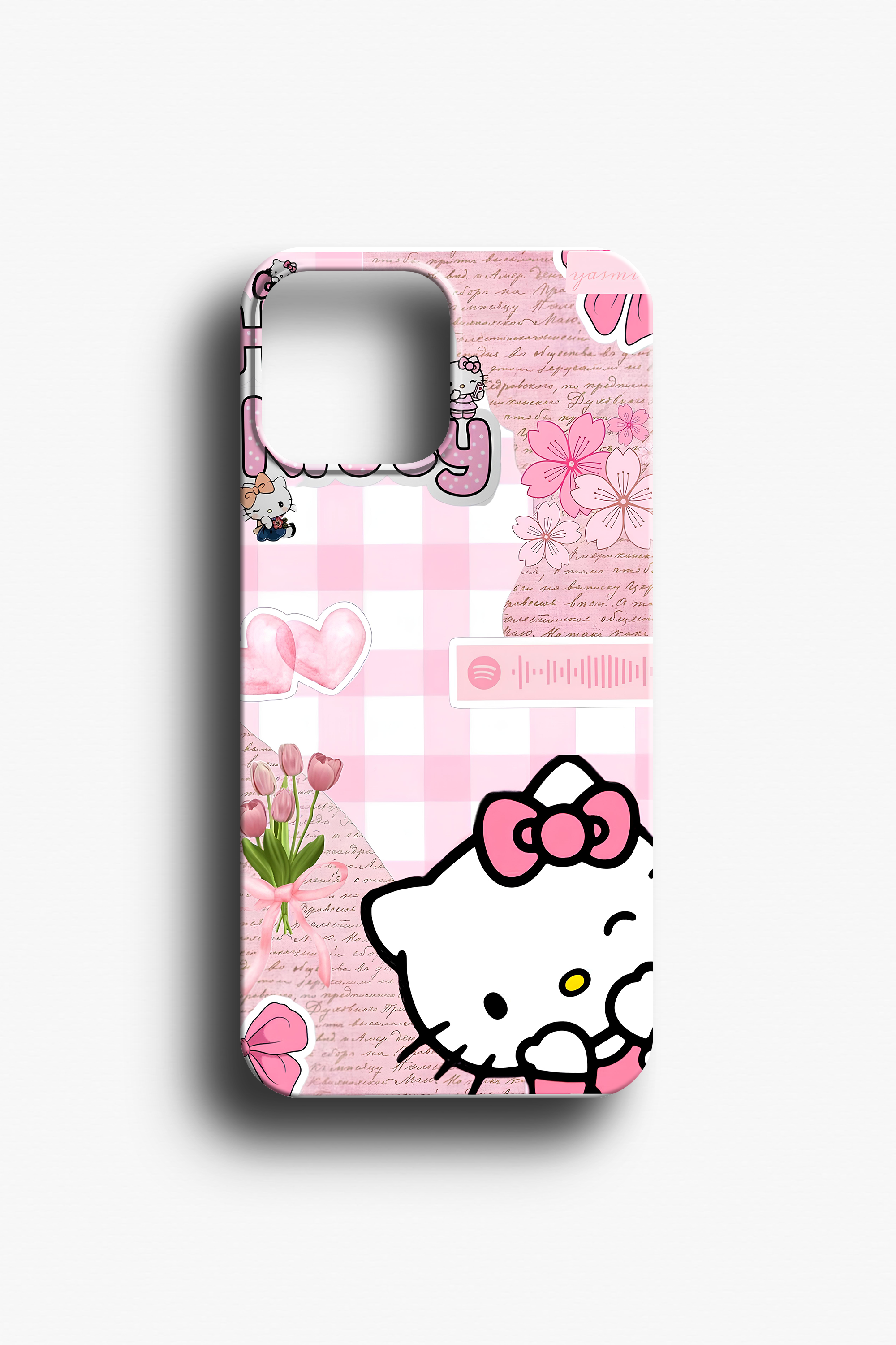 Hello Kitty Kareli Telefon Kılıfı