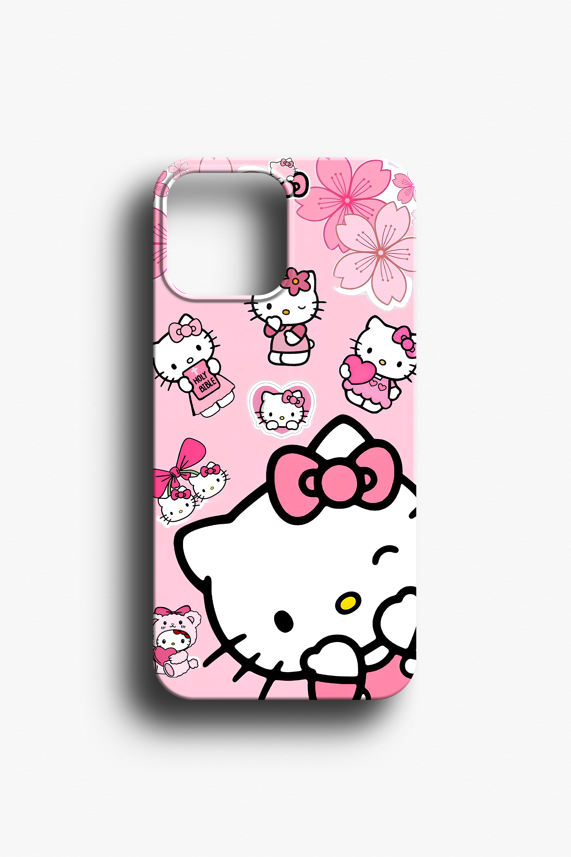 Hello Kitty ve Sakura Çiçekleri Telefon Kılıfı