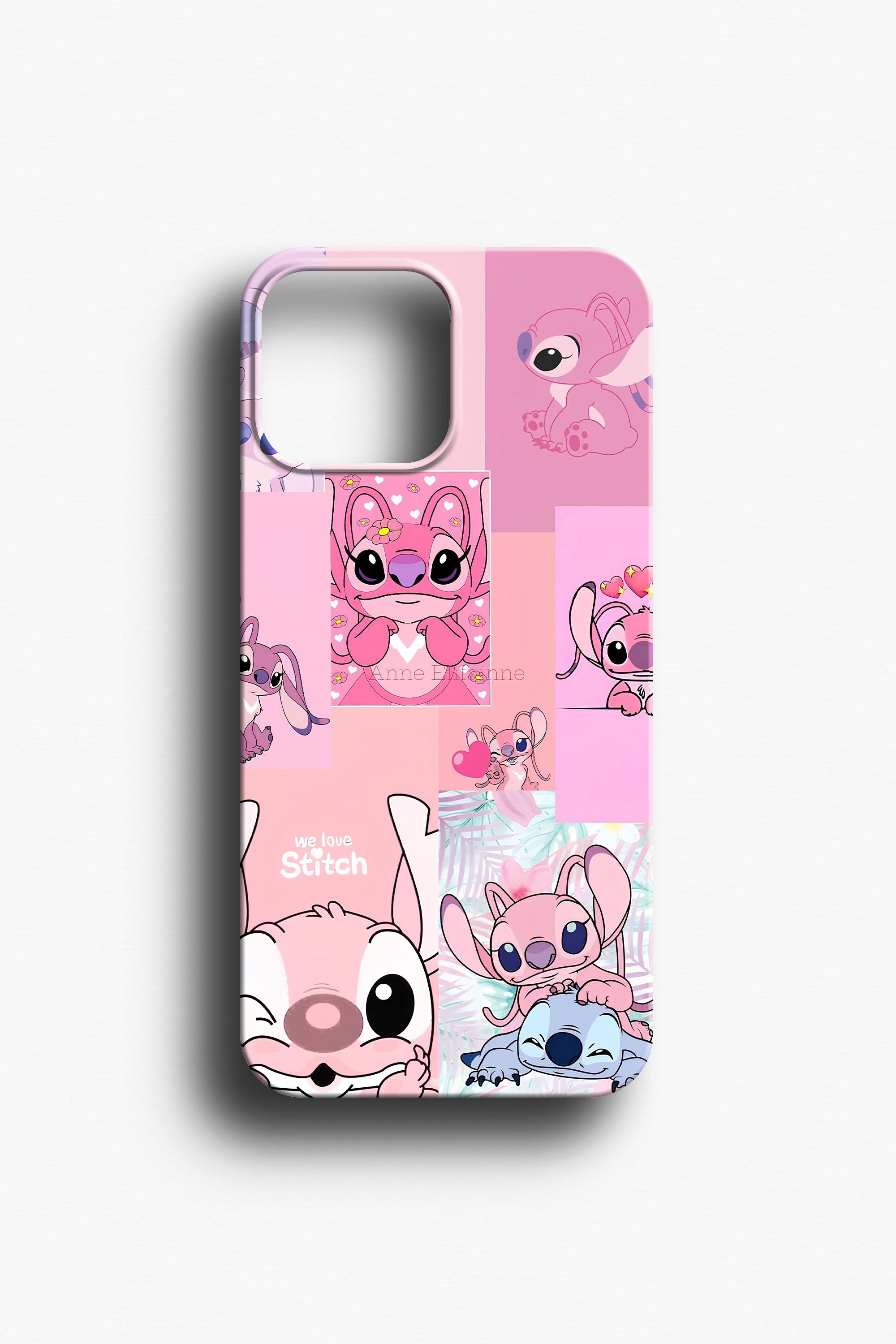 Y2K Estetiği Stitch ve Angel Telefon Kılıfı