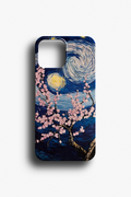 Gece mavisi, pastel pembe Telefon Kılıfı