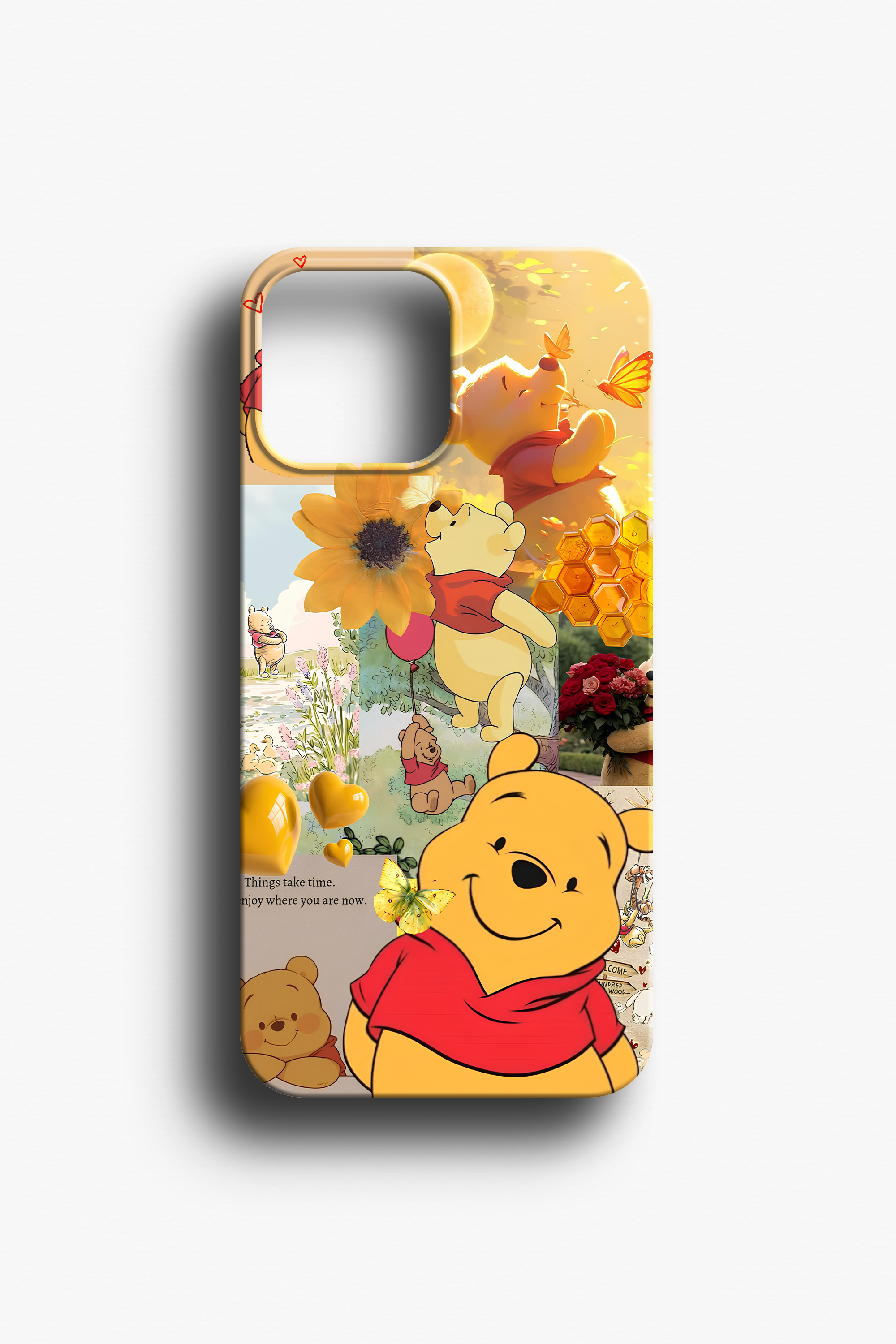 Winnie the Pooh Renkli Kolajlı Telefon Kılıfı