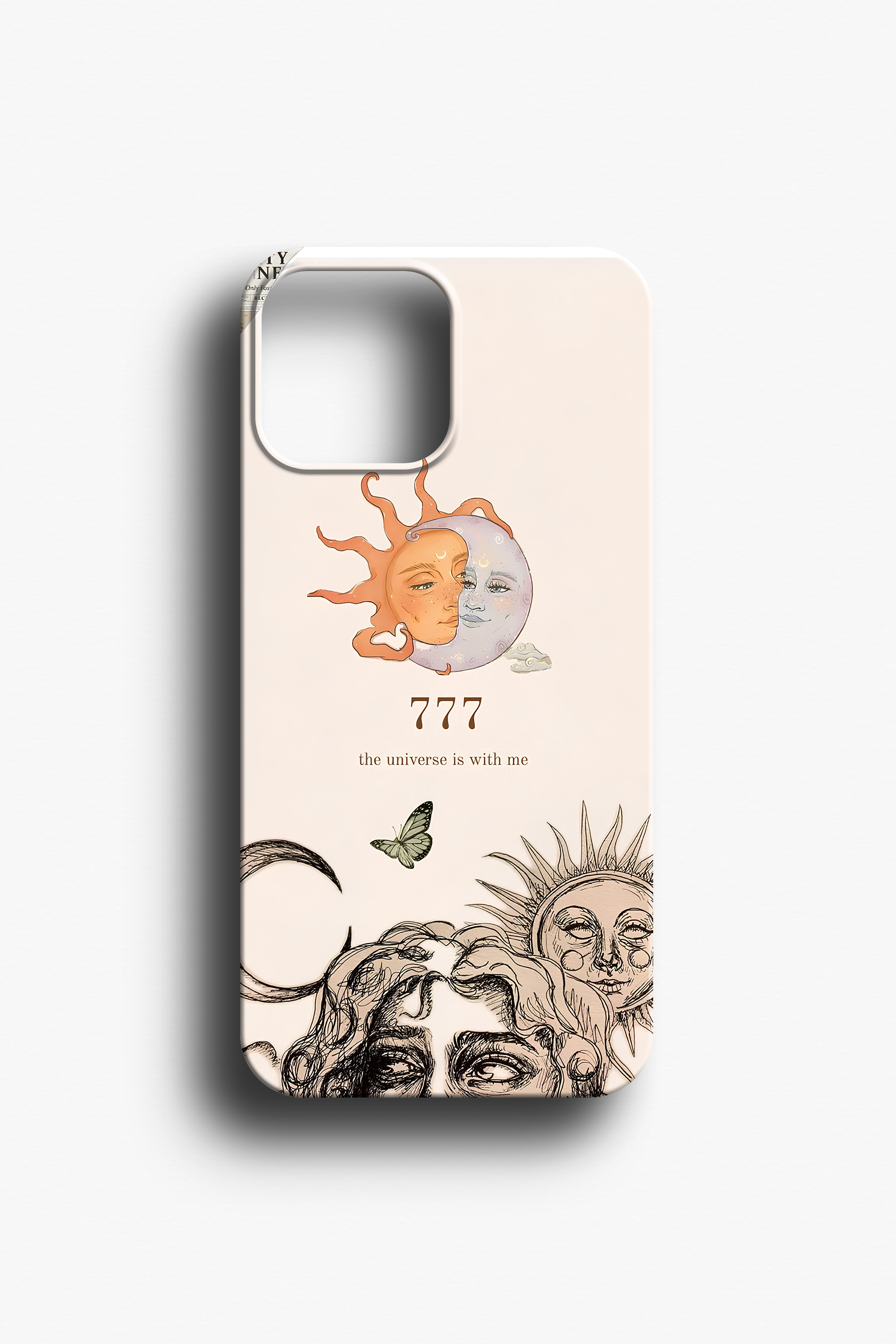 777 The Universe is With Me Yazılı Telefon Kılıfı