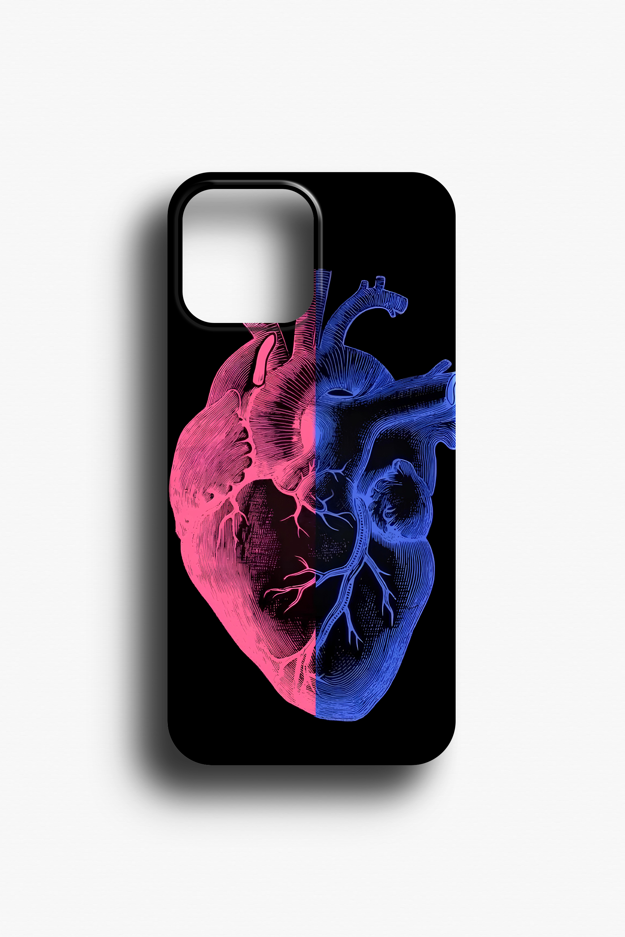 Anatomik Kalp Desenli Biyolojik Telefon Kılıfı