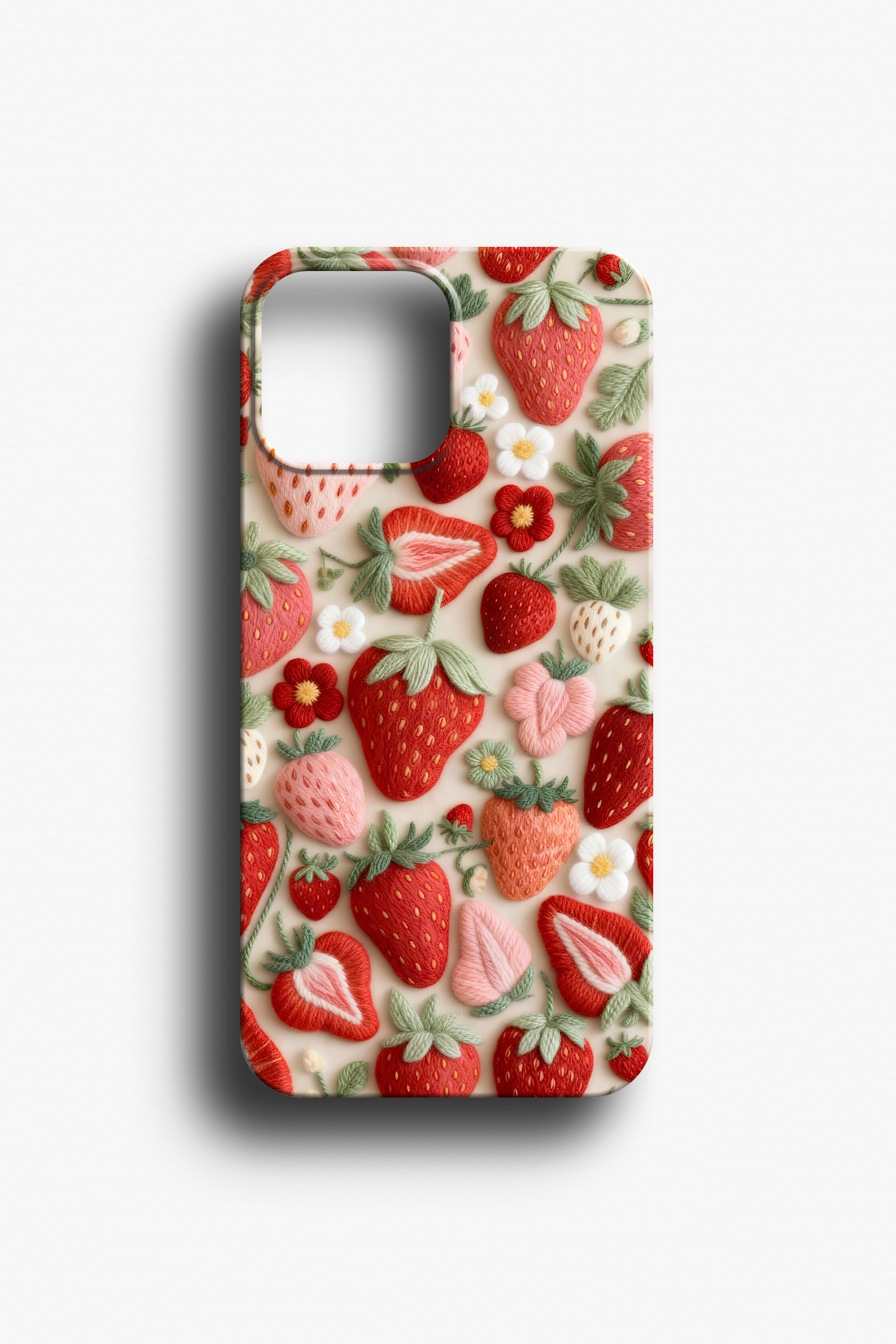Çilek Desenli Telefon Kılıfı
