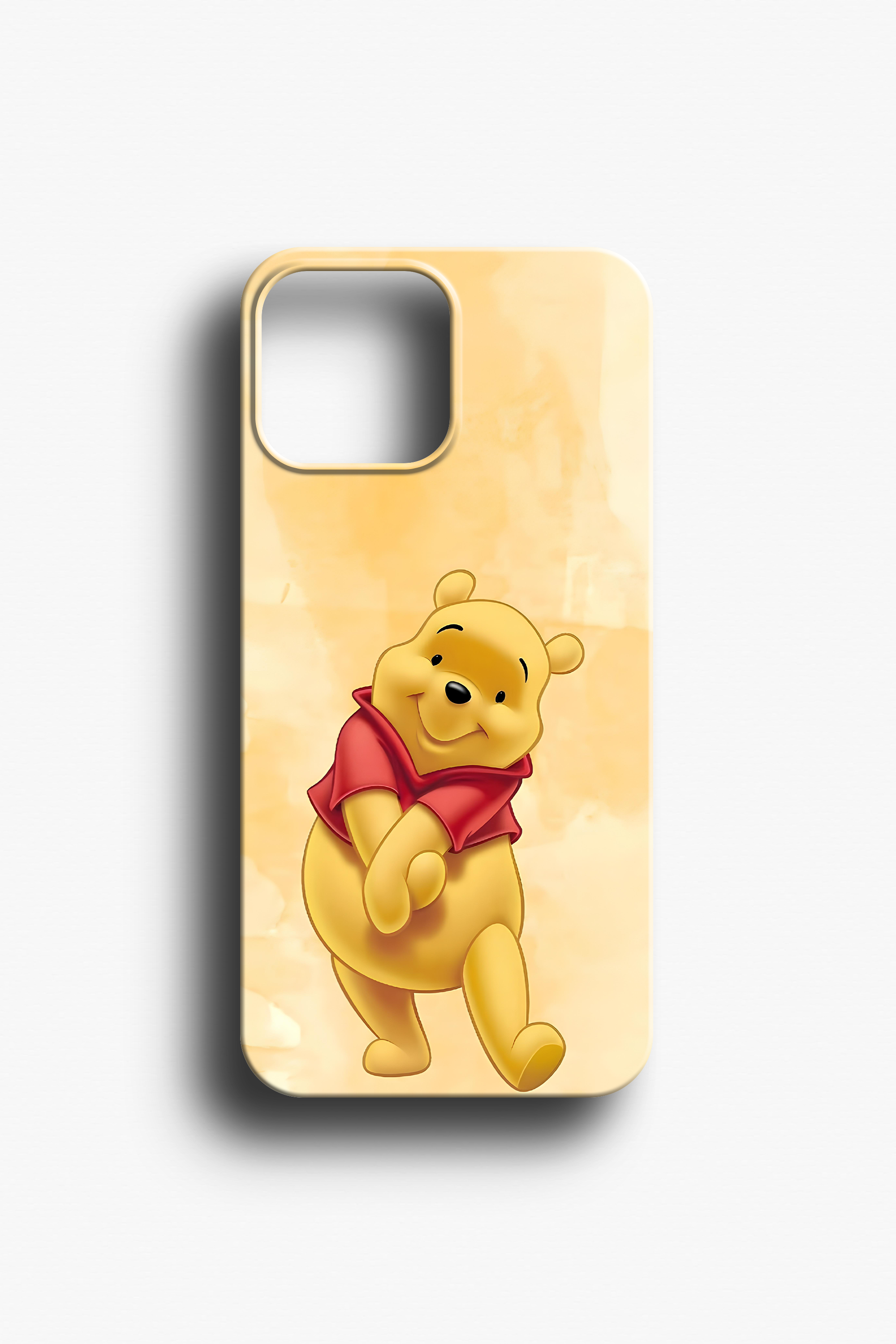 Winnie the Pooh Figürlü Sarı Telefon Kılıfı