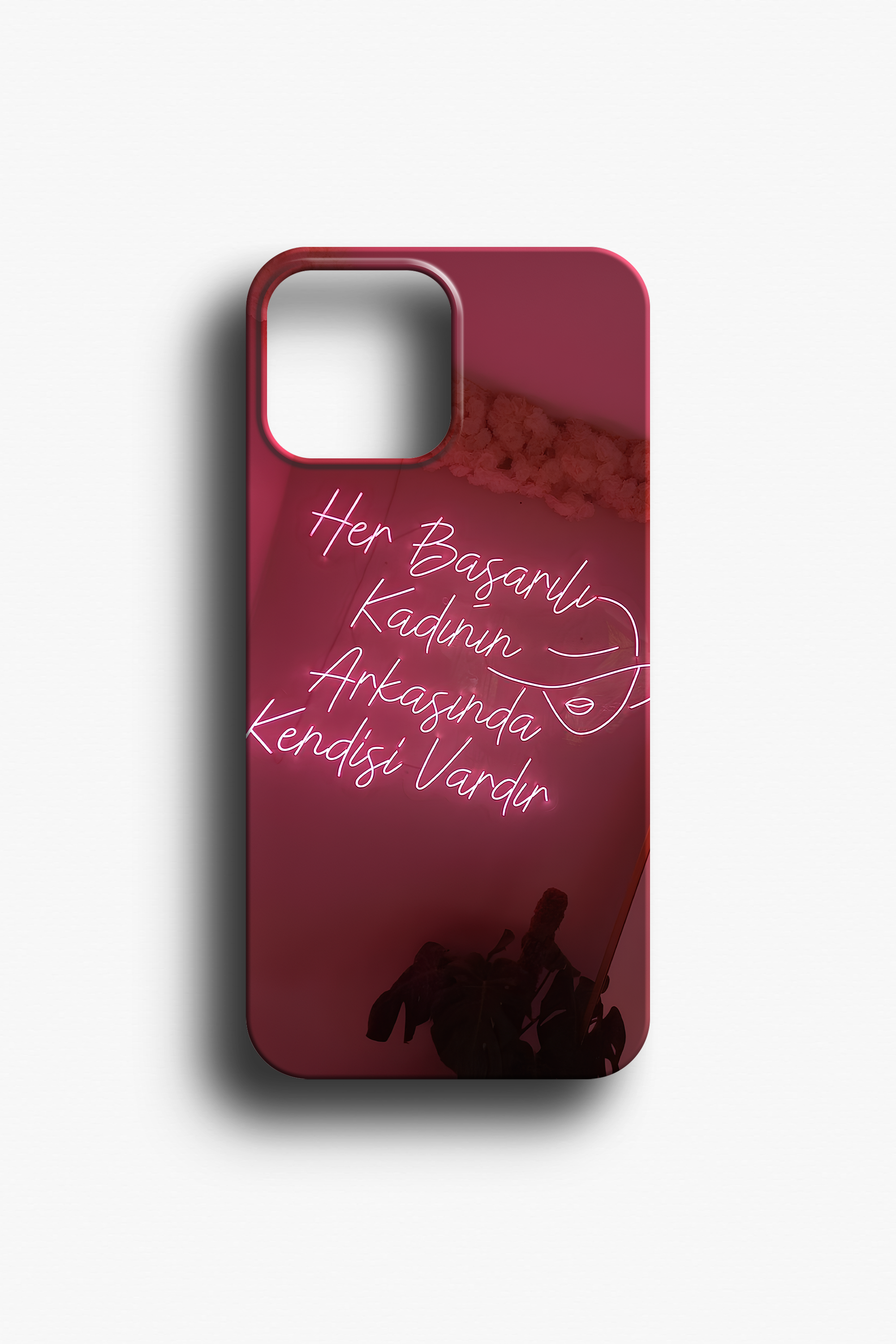 Motivasyonel Yazı Desenli Telefon Kılıfı