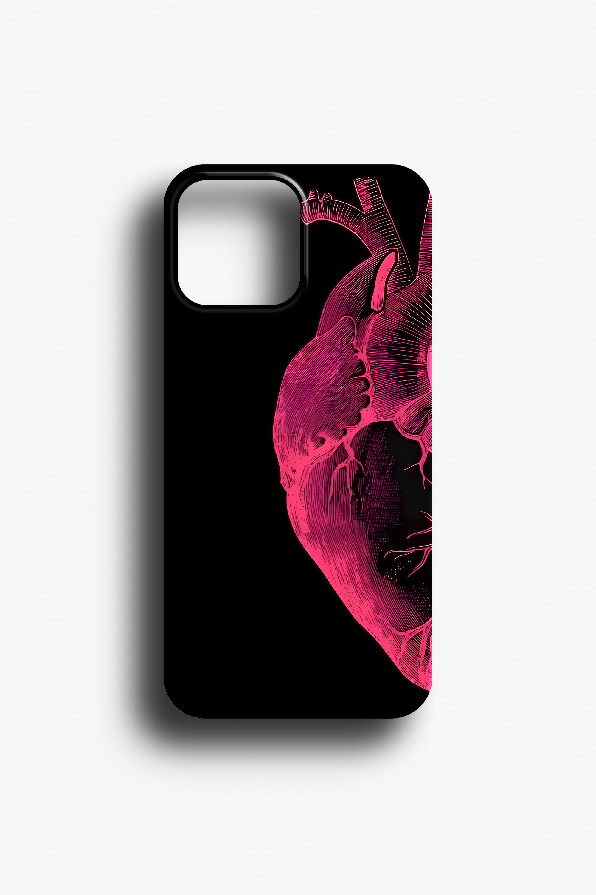 Kalp Desenli Telefon Kılıfı
