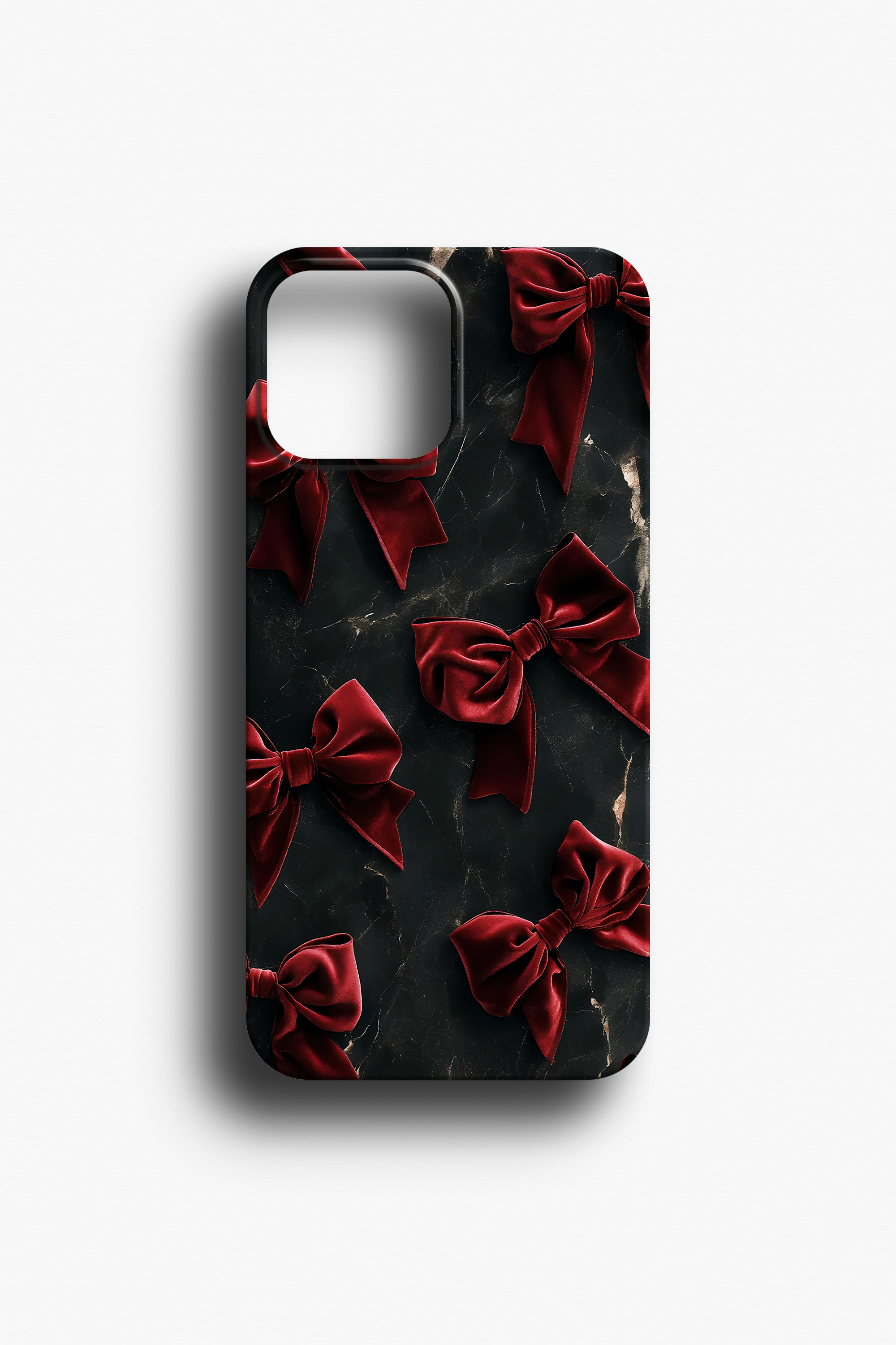 Kurdele ve Fiyonk Desenli Telefon Kılıfı