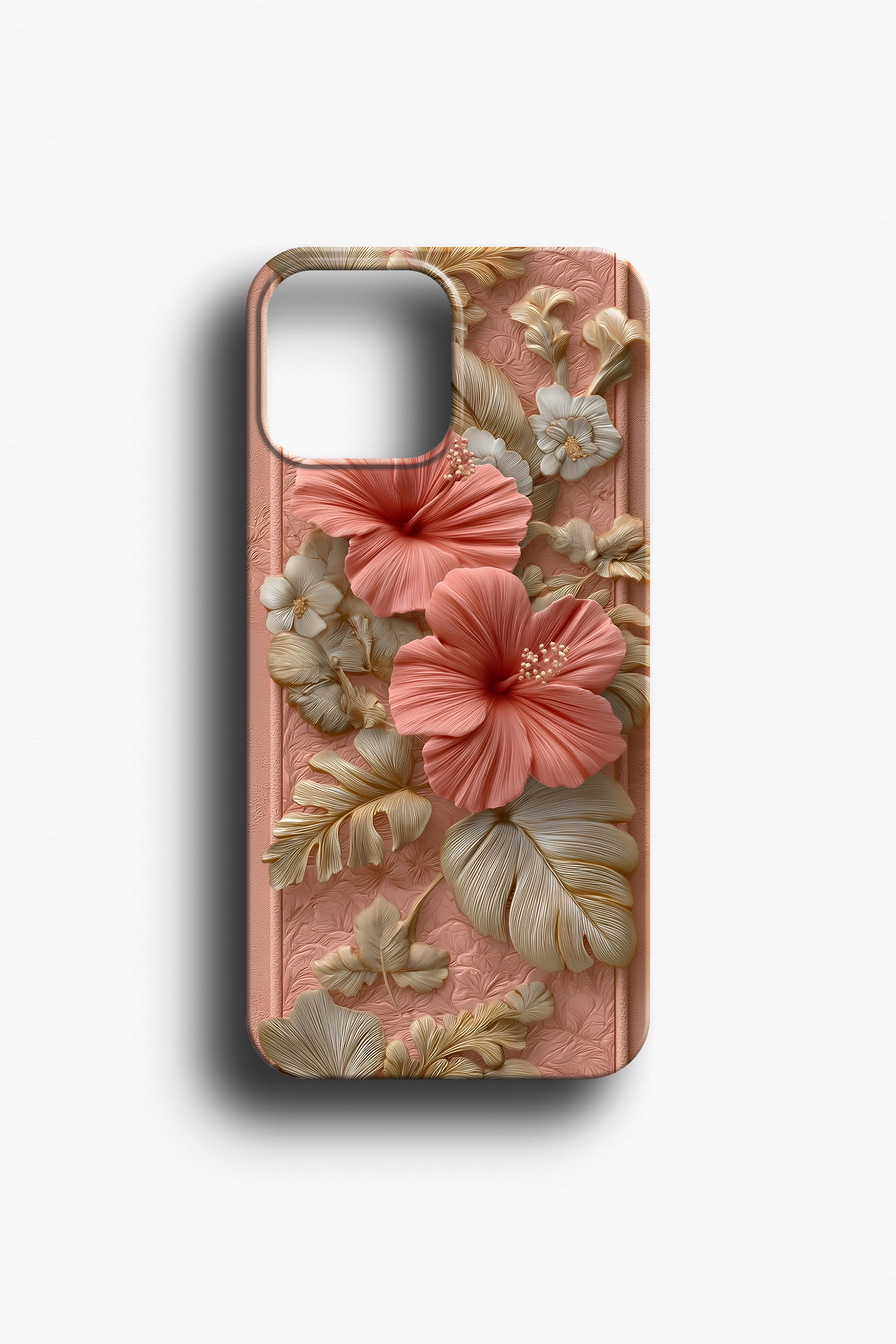 Hibiskus Çiçeği Desenli Telefon Kılıfı