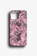 Pembe Dolar Desenli Telefon Kılıfı