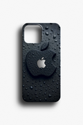 Su Damlası Desenli Apple Logo Telefon Kılıfı