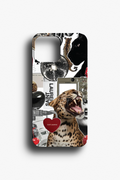 Leopar ve Disko Topu Telefon Kılıfı