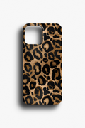 Leopar  ve Gold Desenli  Telefon Kılıfı
