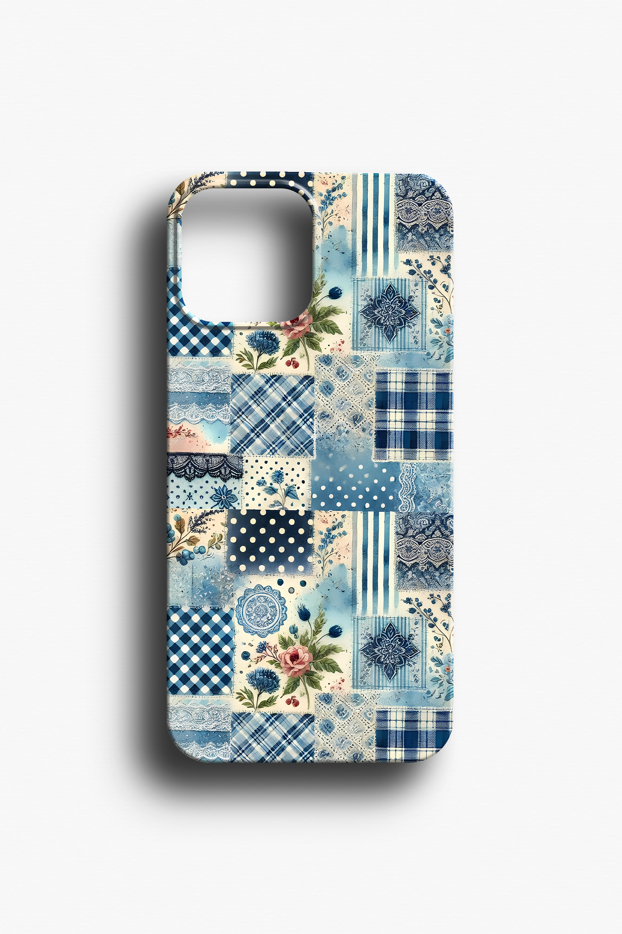 Patchwork Çiçekli Telefon Kılıfı