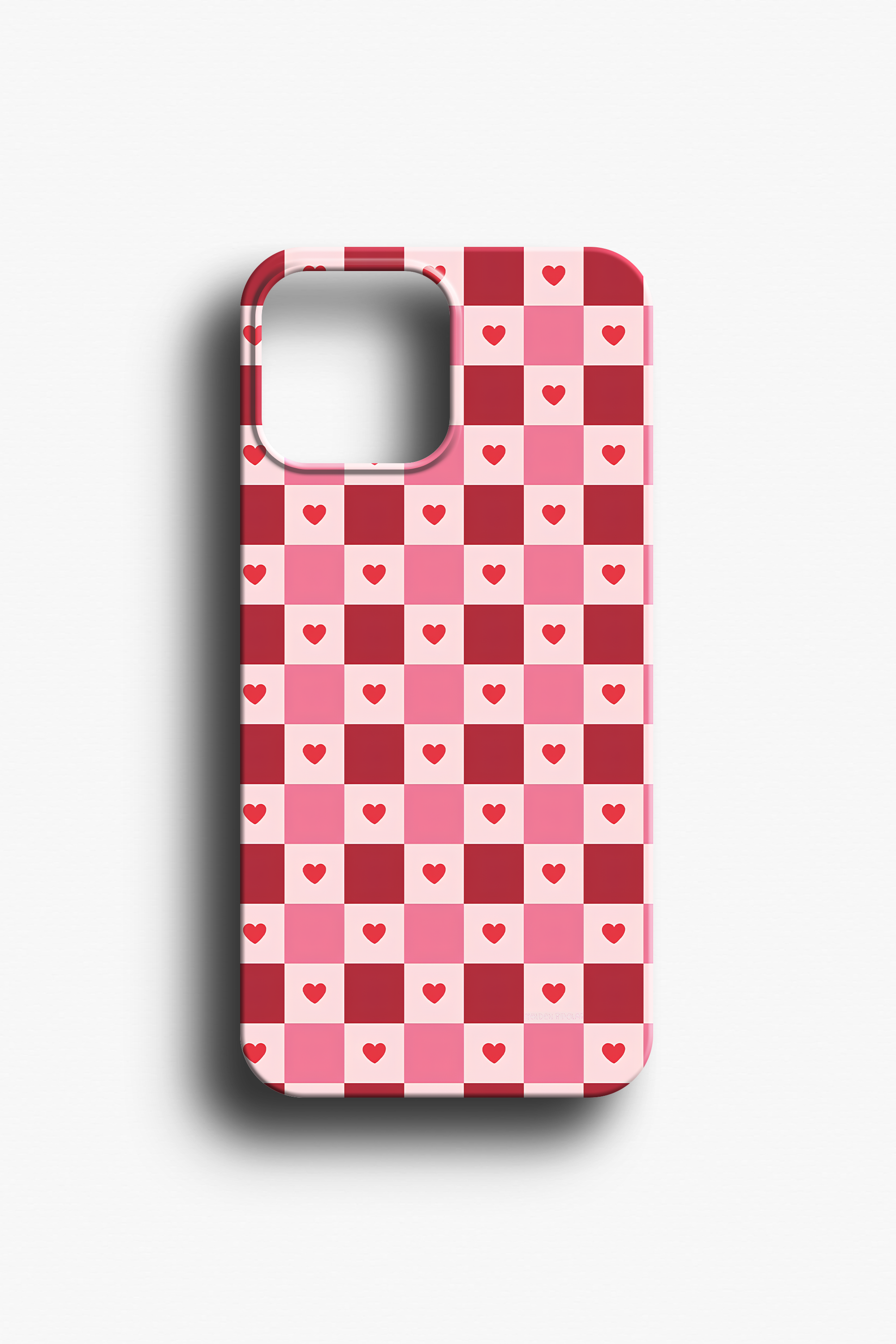 Kalpli Dama Desenli Telefon Kılıfı